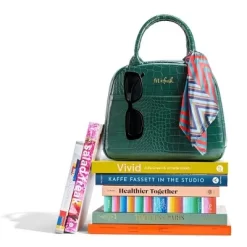 Fit & Fresh Lyon Luxe Lunch Bag With Travel Utensils And Case – Emerald Green