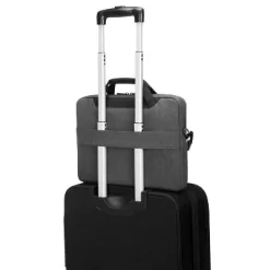 Targus 14" Cypress Slim Briefcase With EcoSmart - Gray -Professional Travel Storage Supplies Store GUEST 00cc584c 95fc 4ede ba27 bf0d553105bd