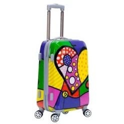 Rockland Vision Polycarbonate Hardside Carry On Spinner Suitcase -Professional Travel Storage Supplies Store GUEST 00e9e223 1012 451e afbb b242809423be