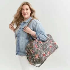 Vera Bradley Women's Cotton Lay Flat Travel Duffel -Professional Travel Storage Supplies Store GUEST 021d08b2 e62a 44de ae97 e42bbf0e56a1