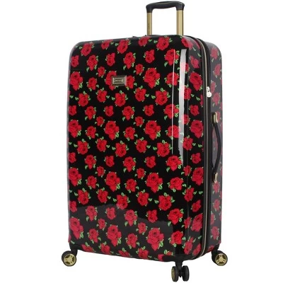 Betsey Johnson Expandable Hardside Large Checked Spinner Suitcase 6 Betsey Johnson Expandable Hardside Large Checked Spinner Suitcase - Image 6