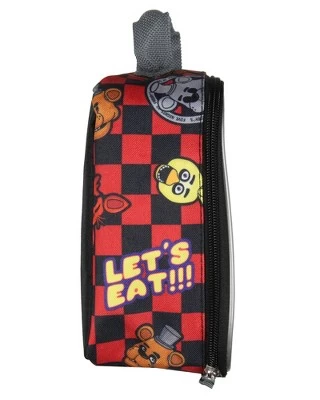 Five Nights At Freddy's Celebrate Lunch Box Insulated Video Game Lunch Bag Tote Black 2 Five Nights At Freddy's Celebrate Lunch Box Insulated Video Game Lunch Bag Tote Black - Image 2