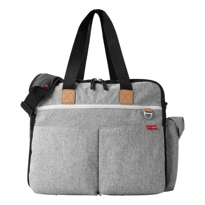 Skip Hop Duo Signature Diaper Weekender Bag - Gray Melange 1 Skip Hop Duo Signature Diaper Weekender Bag - Gray Melange