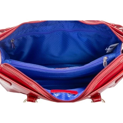 McKlein Winnetka 1 Leather Ladies' Laptop Handbag - Red 4 McKlein Winnetka 1 Leather Ladies' Laptop Handbag - Red - Image 4