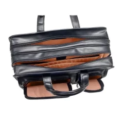 McKlein Clinton Leather Patented Detachable Wheeled Laptop Bag - Black -Professional Travel Storage Supplies Store GUEST 0b210d0c ddb7 4b58 97a3 dfb3aad80f79 1