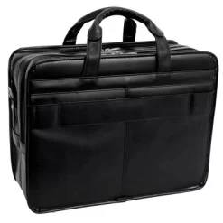 McKlein Clinton Leather Patented Detachable Wheeled Laptop Bag - Black -Professional Travel Storage Supplies Store GUEST 0ced2867 53c6 4757 a2e7 8cc3cabd9c04