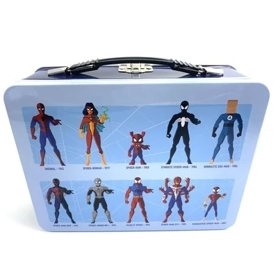 Bioworld Spider-Man Large Tin Tote Lunch Box 1 Bioworld Spider-Man Large Tin Tote Lunch Box