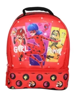 Miraculous: Tales Of Ladybug & Cat Noir Dual Compartment Lunch Box Bag Red