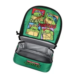 Nickelodeon Teenage Mutant Ninja Turtles Team Dual Compartment Lunch Box Bag Green -Professional Travel Storage Supplies Store GUEST 159e2bc5 fd2b 4345 b866 fffa2fc94cc8
