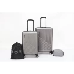 Skyline 24" Hardside Checked 4pc Luggage Set -Professional Travel Storage Supplies Store GUEST 1ab99066 70b5 4821 87b7 132ebf72f0a3