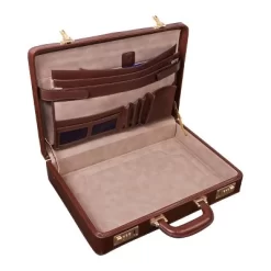 McKlein Reagan Leather 3. Attache Briefcase - Brown -Professional Travel Storage Supplies Store GUEST 1ad7f142 2530 4761 8025 39881cafbabb