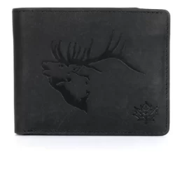 Karla Hanson CANADA WILD Men's Hunter Leather Wallet - Elk Stag -Professional Travel Storage Supplies Store GUEST 1c951748 7a84 40b6 889b 774a9488e8b7