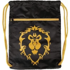 JINX Inc. World Of Warcraft Alliance Loot Bag 14 X 19 Inch Drawstring Cinch Backpack