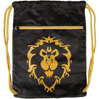 JINX Inc. World Of Warcraft Alliance Loot Bag 14 X 19 Inch Drawstring Cinch Backpack 1 JINX Inc. World Of Warcraft Alliance Loot Bag 14 X 19 Inch Drawstring Cinch Backpack