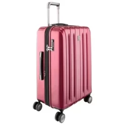 DELSEY Paris Titanium Expandable Upright Hardside Medium Checked Spinner Suitcase