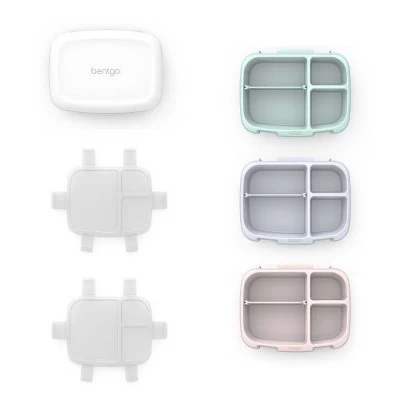 Bentgo Fresh 3pk Reusable 3 Compartment Containers For Prepping, Microwave & Dishwasher Safe 5 Bentgo Fresh 3pk Reusable 3 Compartment Containers For Prepping, Microwave & Dishwasher Safe - Image 5