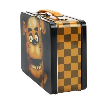 Five Nights At Freddy's Freddy Fazbear Black Tin Tote 1 Five Nights At Freddy's Freddy Fazbear Black Tin Tote