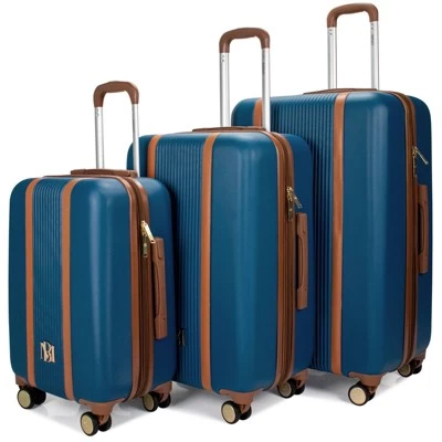 Badgley Mischka Mia Expandable Hardside Checked 3pc Luggage Set 8 Badgley Mischka Mia Expandable Hardside Checked 3pc Luggage Set - Image 8