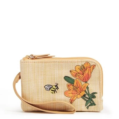 Vera Bradley Straw RFID Double Zip ID 2 Vera Bradley Straw RFID Double Zip ID - Image 2