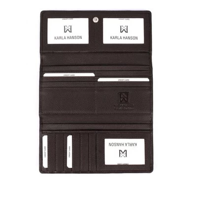 Karla Hanson Women's RFID Leather Trifold Wallet 2 Karla Hanson Women's RFID Leather Trifold Wallet - Image 2