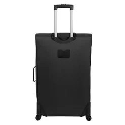 Skyline Softside Large Checked Spinner Suitcase - Gray