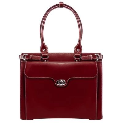 McKlein Winnetka 1 Leather Ladies' Laptop Handbag - Red 3 McKlein Winnetka 1 Leather Ladies' Laptop Handbag - Red - Image 3