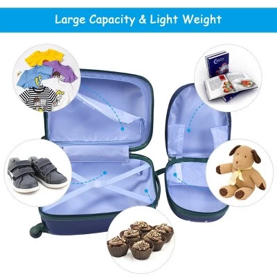 Costway 2Pcs 12'' 16'' Kids Luggage Set Suitcase Backpack School Travel Trolley ABS 5 Costway 2Pcs 12'' 16'' Kids Luggage Set Suitcase Backpack School Travel Trolley ABS - Image 5