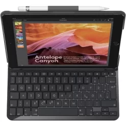 Logitech SLIM FOLIO Keyboard/Cover Case (Folio) Apple Pencil, IPad (2018), IPad (2017) - Black 9 Logitech SLIM FOLIO Keyboard/Cover Case (Folio) Apple Pencil, IPad (2018), IPad (2017) - Black -Professional Travel Storage Supplies Store GUEST 2eda08c3 bd8c 4c8a 9b69 d4bf3199bfad