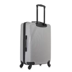 DUKAP Discovery Lightweight Hardside Large Checked Spinner Suitcase - Silver -Professional Travel Storage Supplies Store GUEST 31a2c506 6773 4292 889b 095e935fb4e8