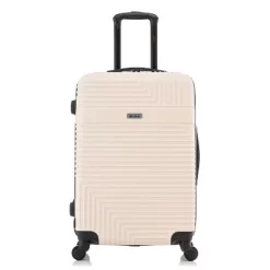 InUSA Resilience Lightweight Hardside Medium Checked Spinner Suitcase