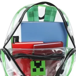 Minecraft 17" Clear Plastic Backpack With Removable Laptop Pocket 8 Minecraft 17" Clear Plastic Backpack With Removable Laptop Pocket -Professional Travel Storage Supplies Store GUEST 33eff675 9f4f 43eb 91d9 06dad740b665