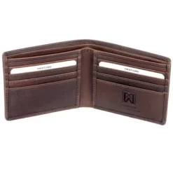 Karla Hanson CANADA WILD Men's Hunter Leather Wallet - Elk Stag