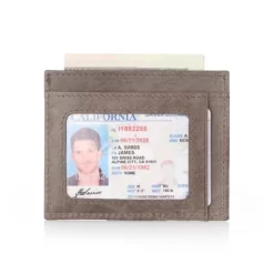 Alpine Swiss RFID Front Pocket Wallet ID Card Case