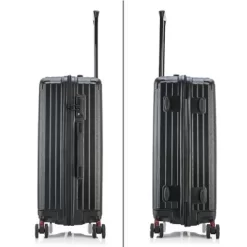 DUKAP STRATOS Lightweight Hardside Medium Checked Spinner Suitcase