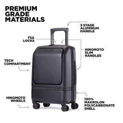 Nomatic Carry On Pro With Tech Case Hardside Spinner Wheel Luggage With TSA Lock, Carry-On Pro With Tech Case, Black 1 Nomatic Carry On Pro With Tech Case Hardside Spinner Wheel Luggage With TSA Lock, Carry-On Pro With Tech Case, Black