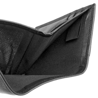 J. Buxton Emblem ID Three-Fold Leather Wallet With Removable Card Case - Black 5 J. Buxton Emblem ID Three-Fold Leather Wallet With Removable Card Case - Black - Image 5