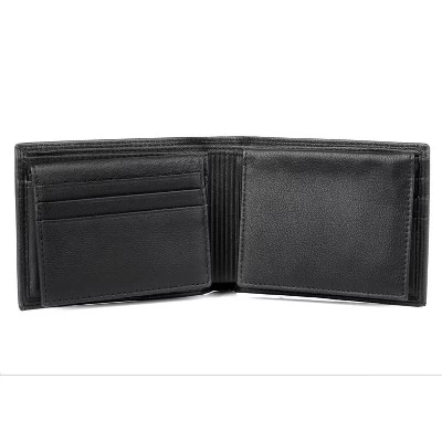 J. Buxton Emblem Double ID Billfold Leather Wallet - Black 3 J. Buxton Emblem Double ID Billfold Leather Wallet - Black - Image 3