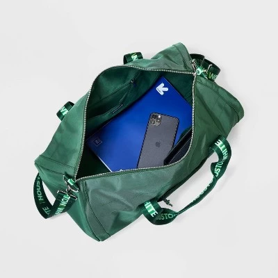 Houston White Duffel Bag - Green 2 Houston White Duffel Bag - Green - Image 2