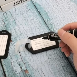 Unique Bargains Plastic Suitcase Name Label Travel Luggage Tags 20 Pcs Black White -Professional Travel Storage Supplies Store GUEST 46f189d1 b54f 4c47 b1f8 c1504f509f38