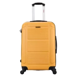 InUSA Pilot Lightweight Hardside Medium Checked Spinner Suitcase