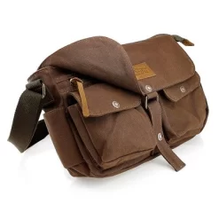 Gearonic Canvas Satchel School Shoulder Messenger Crossbody Bag