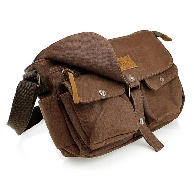 Gearonic Canvas Satchel School Shoulder Messenger Crossbody Bag 1 Gearonic Canvas Satchel School Shoulder Messenger Crossbody Bag