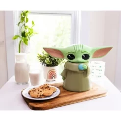 Ukonic Star Wars: The Mandalorian Grogu Ceramic Cookie Jar Container | 13 Inches Tall 8 Ukonic Star Wars: The Mandalorian Grogu Ceramic Cookie Jar Container | 13 Inches Tall -Professional Travel Storage Supplies Store GUEST 4c38a9ef 9d92 48c7 875a 78a8679db2a6