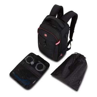 SWISSGEAR Core Travel 17" Backpack - Black 6 SWISSGEAR Core Travel 17" Backpack - Black - Image 6