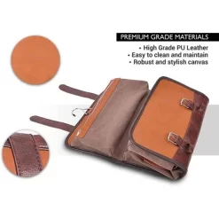 Vetelli Foldable Hanging Leather Travel Toiletry Bag With 2 Zippered Internal Pockets, 2 Snap-Fastened Internal Pockets, And Hanging Hook (2 Pack) -Professional Travel Storage Supplies Store GUEST 54439ecc 9bab 4bc8 a21b 15bc86c11601 1