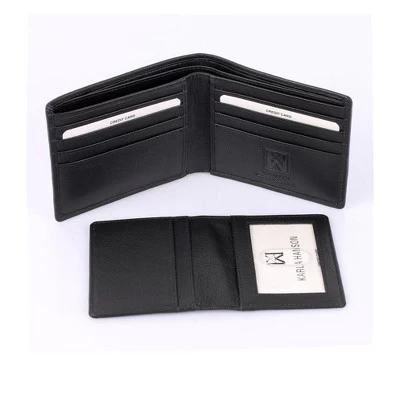 Karla Hanson Men's RFID Leather Bifold Wallet With Coin Pocket 4 Karla Hanson Men's RFID Leather Bifold Wallet With Coin Pocket - Image 4