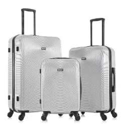 DUKAP Inception Lightweight Hardside Checked Spinner Luggage Set 3pc -Professional Travel Storage Supplies Store GUEST 59186e23 4399 4f49 8283 dd109f865782