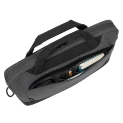 Targus 14" Cypress Slim Briefcase With EcoSmart - Gray -Professional Travel Storage Supplies Store GUEST 5c11517b 8bf3 45c9 be2f d04d262133e2