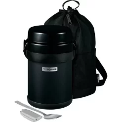 Zojirushi Mr. Bento Stainless Lunch Jar Black Carbon