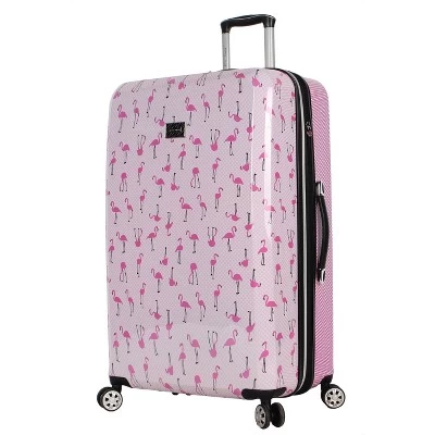 Betsey Johnson Expandable Hardside Large Checked Spinner Suitcase 7 Betsey Johnson Expandable Hardside Large Checked Spinner Suitcase - Image 7